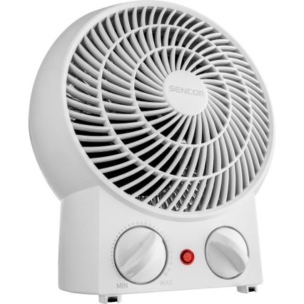 Sencor - Ventilaator kütteelemendiga 1200/2000W/230V valge
