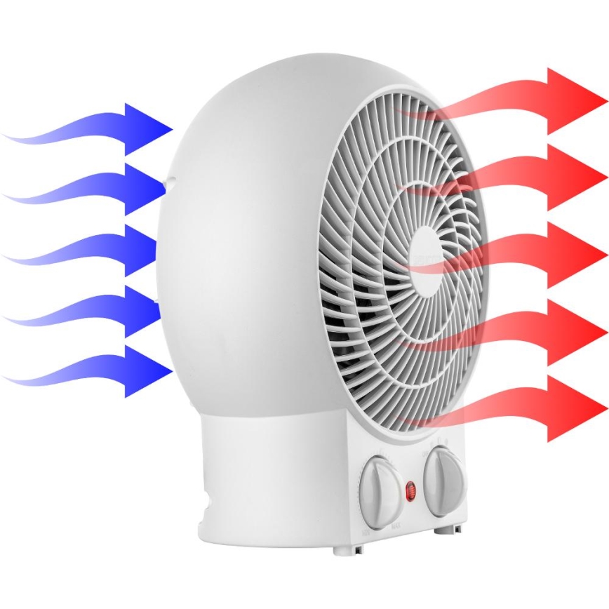 Sencor - Ventilaator kütteelemendiga 1200/2000W/230V valge