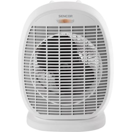 Sencor - Ventilaator küttekehaga 1200/2000W/230V valge/hall