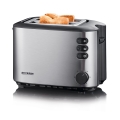 Severin AT 2514 - Kahepesa röster 850W/230V roostevaba teras/must