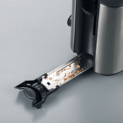 Severin AT 2515 - kaheavane röster 1000 W/230 V roostevaba teras/must