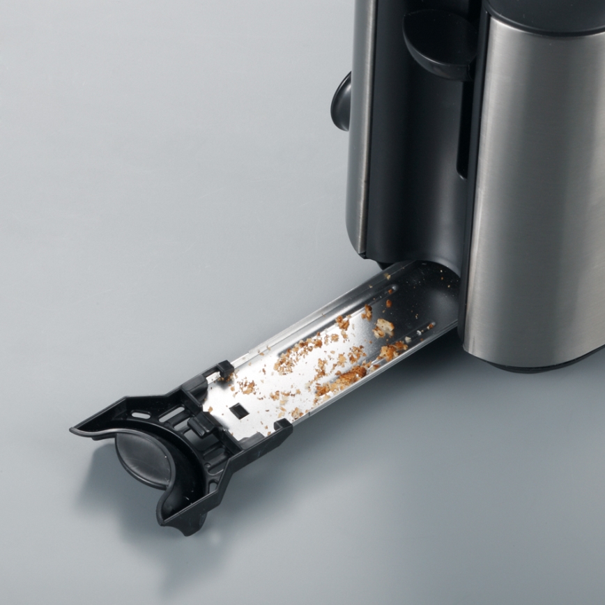 Severin AT 2515 - kaheavane röster 1000 W/230 V roostevaba teras/must