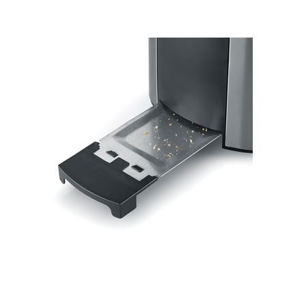 Severin AT 2589 - kahe avaga röster 800 W/230 V, roostevabast terasest/must