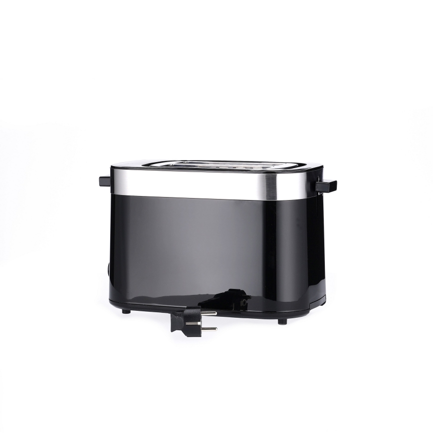 Severin AT 9264 - Kahe avaga röster 800W/230V roostevaba teras/must