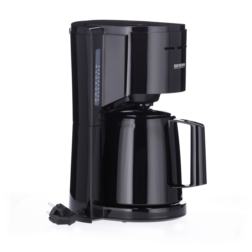 Severin KA 9306 - Kohvimasin termokannuga 1 l 1000W/230V must