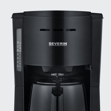 Severin KA 9306 - Kohvimasin termokannuga 1 l 1000W/230V must
