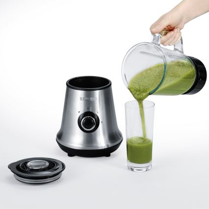 Severin SM 3737 - Lauablender 1 l 500 W/230 V roostevaba teras/must