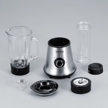 Severin SM 3737 - Lauablender 1 l 500 W/230 V roostevaba teras/must
