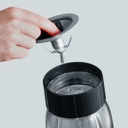 Severin SM 3737 - Lauablender 1 l 500 W/230 V roostevaba teras/must