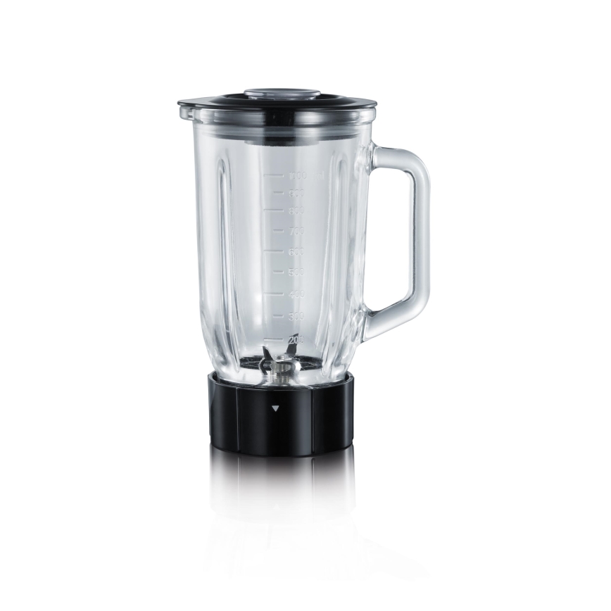 Severin SM 3737 - Lauablender 1 l 500 W/230 V roostevaba teras/must