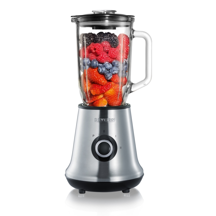 Severin SM 3737 - Lauablender 1 l 500 W/230 V roostevaba teras/must