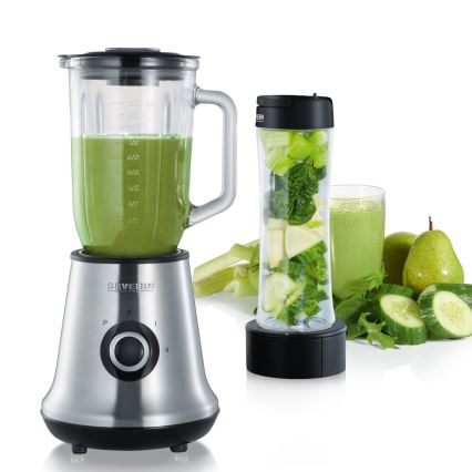 Severin SM 3737 - Lauablender 1 l 500 W/230 V roostevaba teras/must