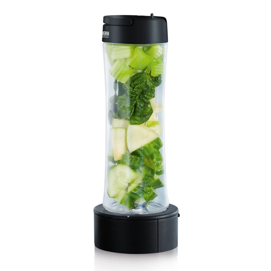 Severin SM 3737 - Lauablender 1 l 500 W/230 V roostevaba teras/must