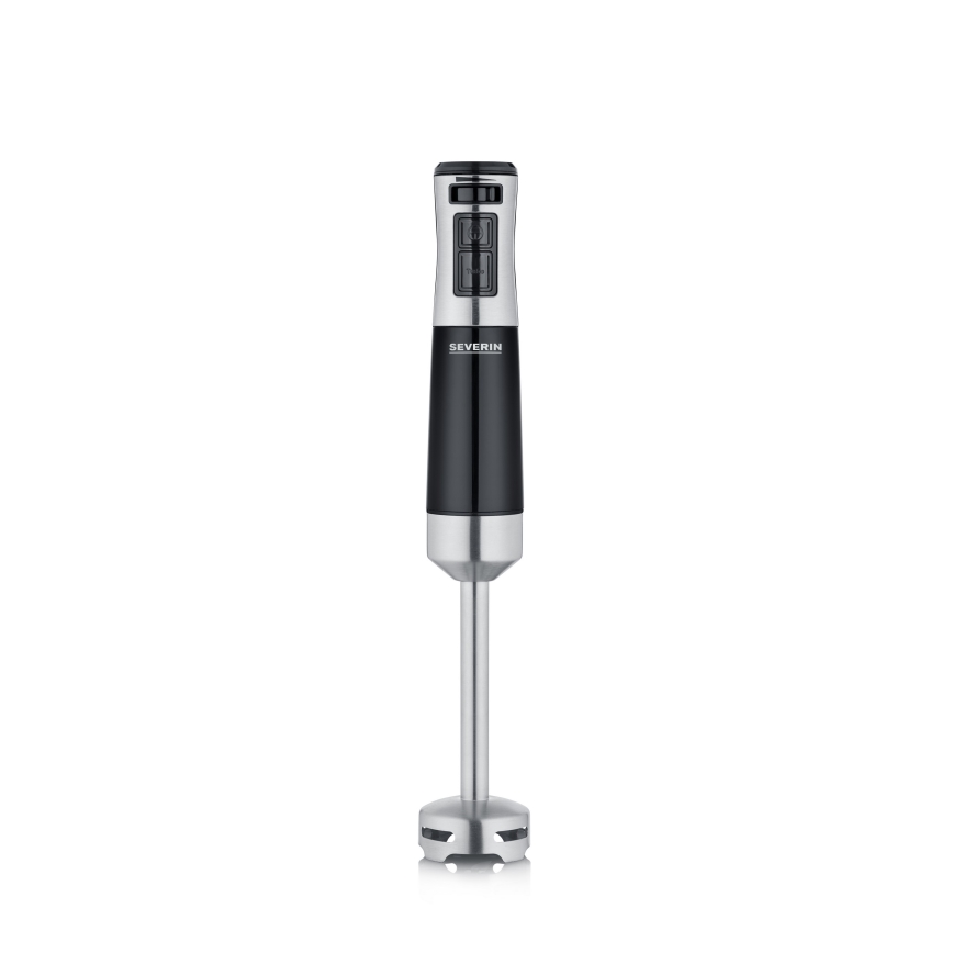Severin SM 3772 - Käeshoitav blender komplektiga 600W/230V roostevaba teras/must