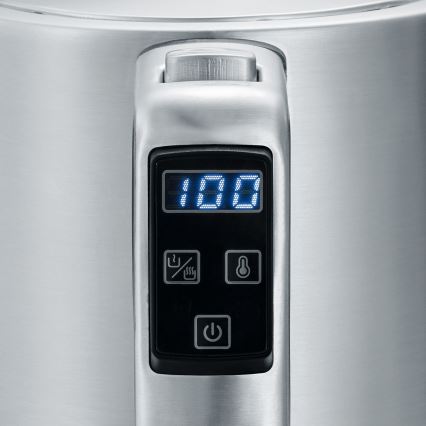 Severin WK 3418 - kiire kuumutusega elektriline veekeetja 1,7 l 3000W/230V roostevaba teras/must