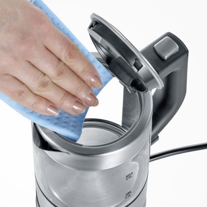 Severin WK 3472 - 0,5 l elektriline veekeetja, 1100 W/230 V, roostevaba teras/klaas