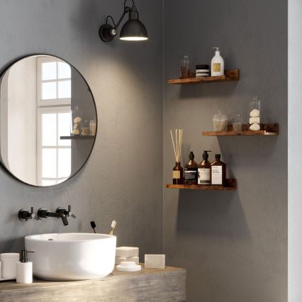 SHELFY 3-osaline seinariiulite komplekt, pruun