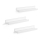 SHELFY 3-osaline valge seinariiulite komplekt