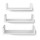 SHELFY 3‑osaline seinariiulite komplekt, valge