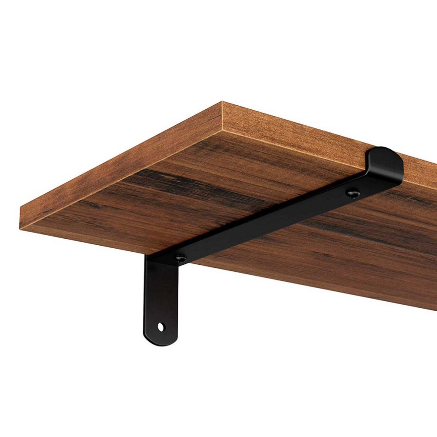 SHELFY seinariiulide komplekt, 2 tk, pruun/must