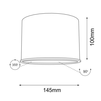 Shilo - Kohtvalgusti 1xGU10/15W/230V must