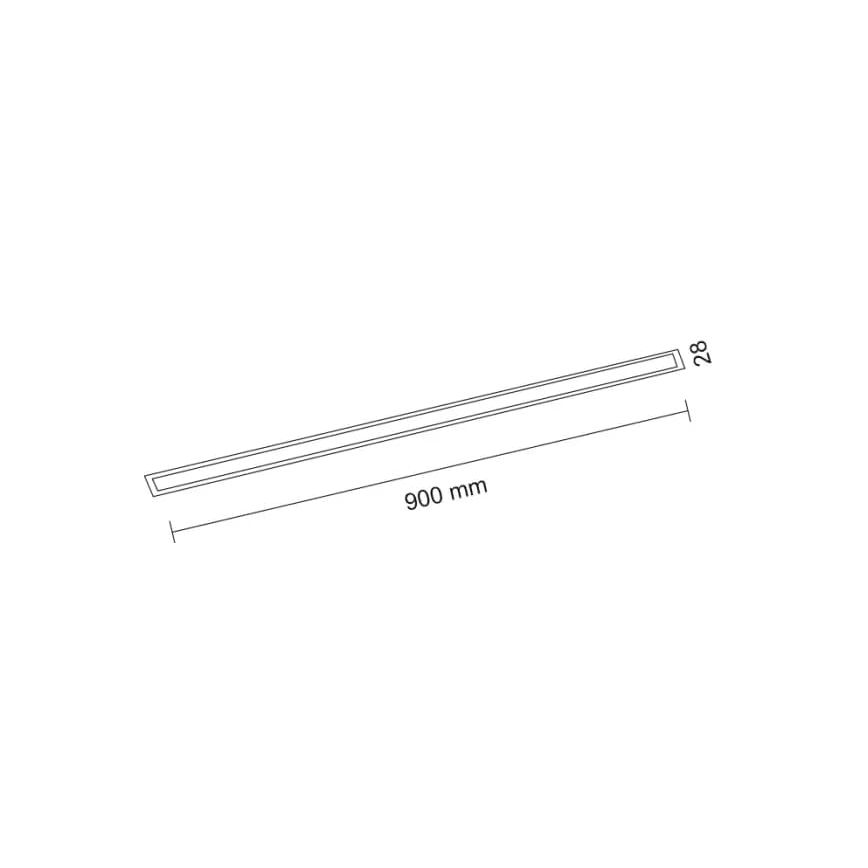 Shilo - LED Süvistatav valgusti LED/32W/230V 3000K CRI 90 must
