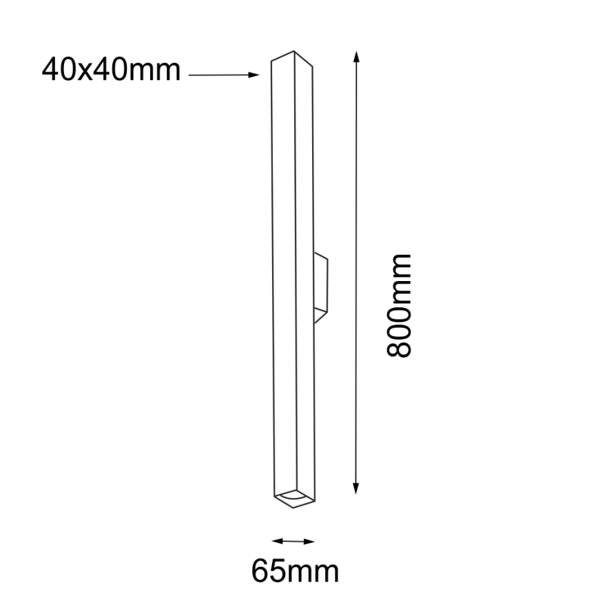 Shilo - Seinavalgusti 2xGU10/15W/230V must