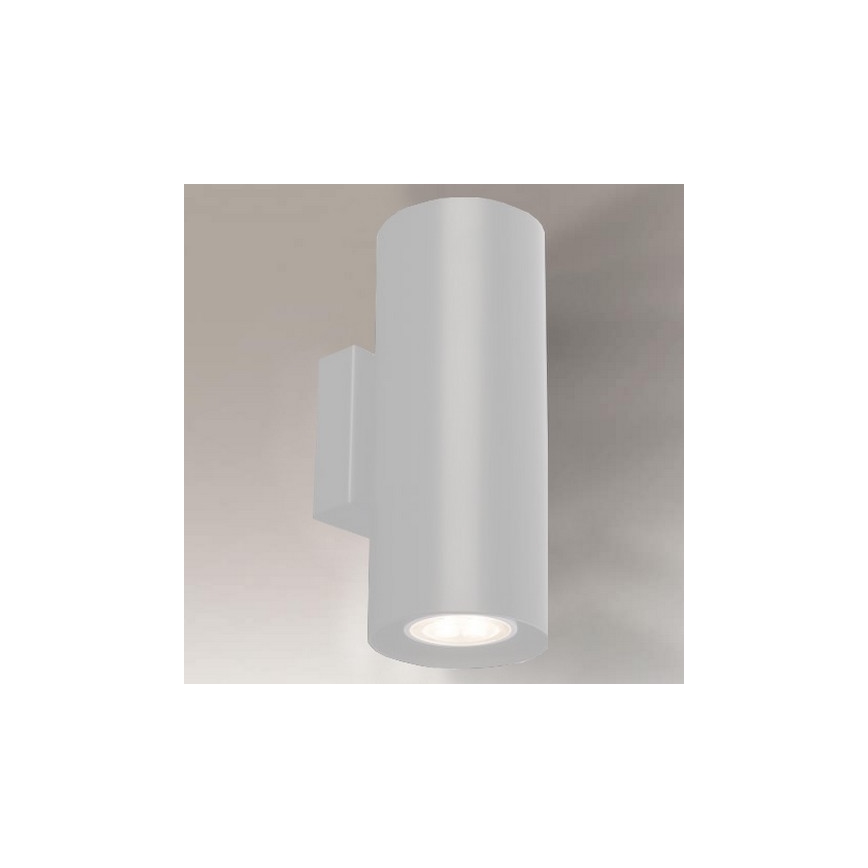 Shilo - Seinavalgusti 2xGU10/15W/230V valge