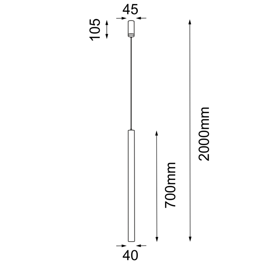 Shilo - Lühter 1xGU10-MR11/15W/230V valge