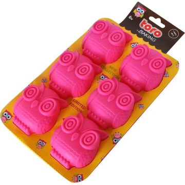Silikoonist muffinivorm TORO roosa