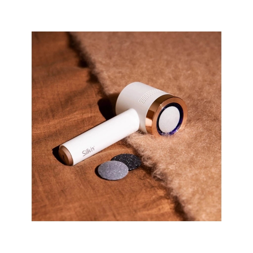 Silk’n - Elektriline jalaviil VACUPEDI 5V/1500 mAh valge/roosakuldne