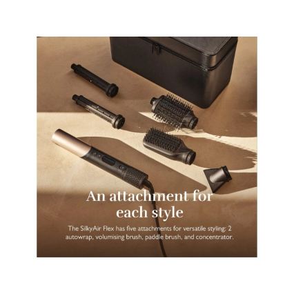 Silk’n - Juukseföön SILKYAIR FLEX 230V must/kuldne