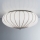 SIRU - Laevalgusti GIOVE 3xE27/60W/230V d. 48 cm matt kroom/valge Veneetsia klaas