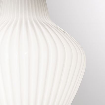 SIRU - Lühter LONDON 1xE27/60W/230V valge/läikiv kroom Veneetsia klaas