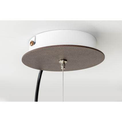 SIRU - Lühter TERRA 1xE27/60W/230V must/läbipaistev Veneetsia klaas