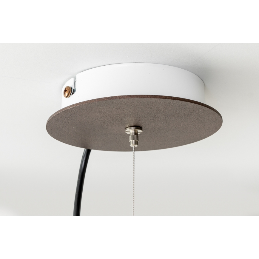 SIRU - Lühter TERRA 1xE27/60W/230V must/läbipaistev Veneetsia klaas