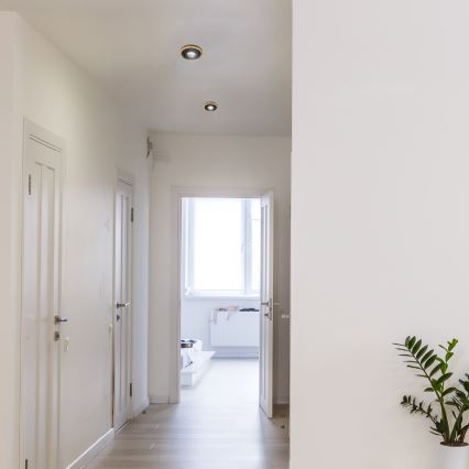 Sisseehitatav laevalgusti TOBBY 1xGU10/20W/230V, läbimõõt 11,5 cm, tamm/must