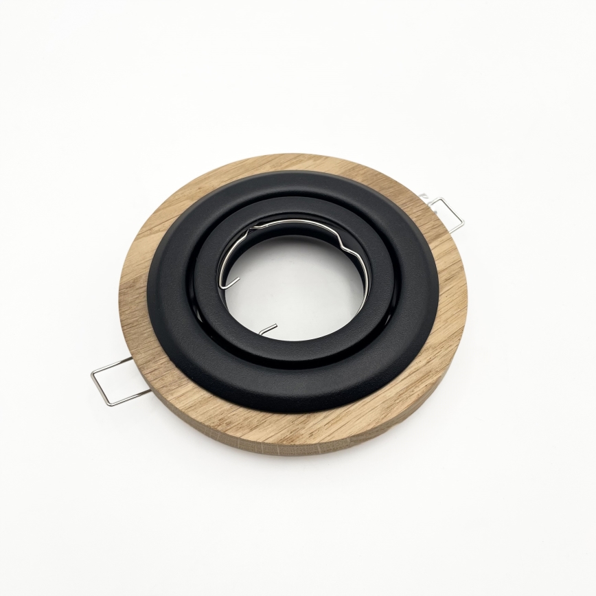 Sisseehitatav laevalgusti TOBBY 1xGU10/20W/230V, läbimõõt 11,5 cm, tamm/must