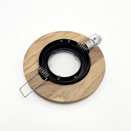 Sisseehitatav laevalgusti TOBBY 1xGU10/20W/230V, läbimõõt 11,5 cm, tamm/must