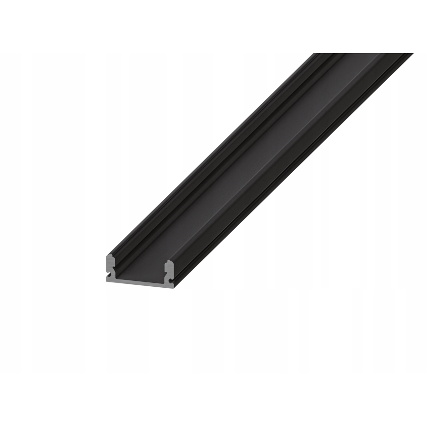 Sisseehitatav profiil LED-ribadele, 1 m, must/valge