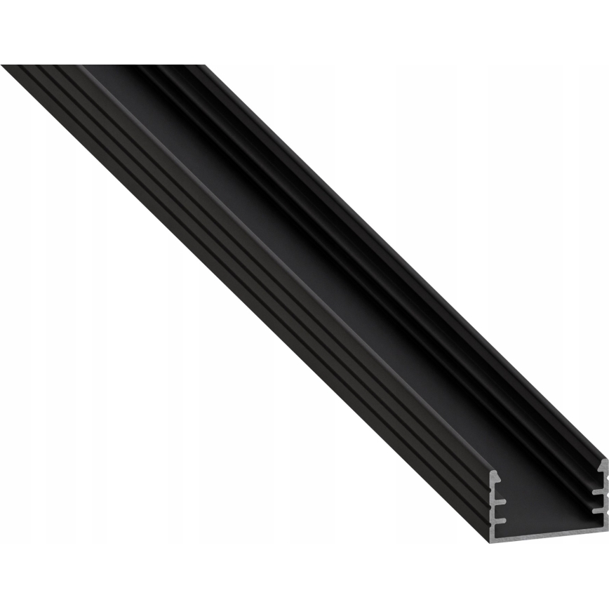 Sisseehitatav profiil LED-ribadele, 1 m, must/valge