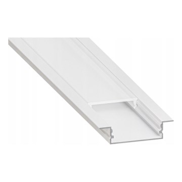 Sisseehitatav profiil LED-ribadele, 1 m, valge