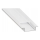 Sisseehitatav profiil LED-ribadele, 1 m, valge