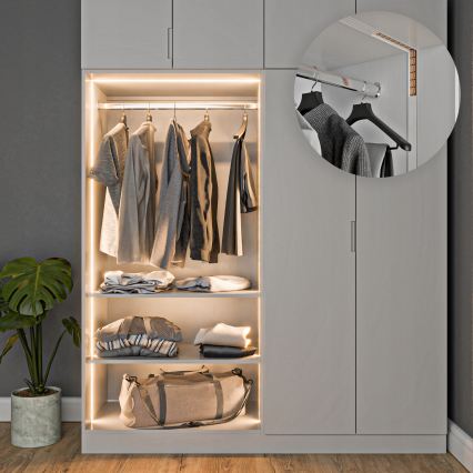 Sisseehitatav profiil LED-ribadele, 1 m, valge