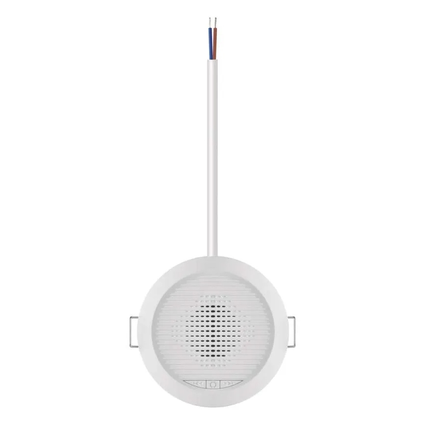 Sisseehitatud traadita uksekell 230V + 1xCR2032 valge