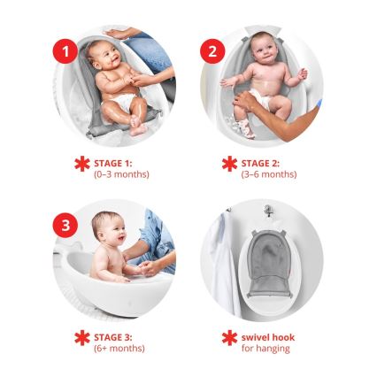 Skip Hop - Beebivann koos ergonoomilise matiga MOBY 3 valge