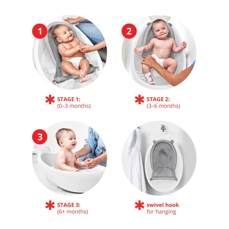 Skip Hop - Beebivann koos ergonoomilise matiga MOBY 3 valge
