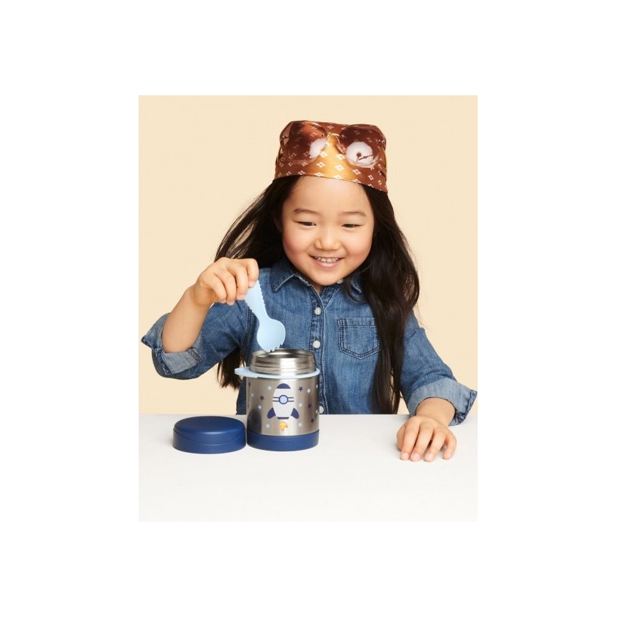Skip Hop - Toidutermos lusika/kahvliga SPARK STYLE 325 ml kosmoserakett