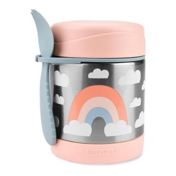 Skip Hop - Toidutermos lusikaga/kahvliga SPARK STYLE 325 ml vikerkaar