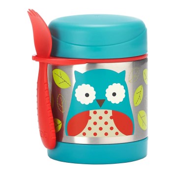 Skip Hop - ZOO toidutermos 325 ml lusika ja kahvliga, öökull